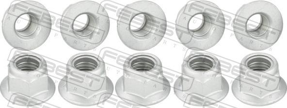 Febest 2398-005-PCS10 - Гайка кріплення колеса autozip.com.ua