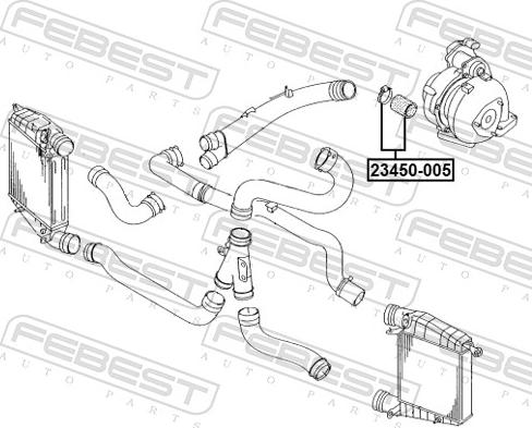 Febest 23450-005 - Шланг, система подачі повітря autozip.com.ua