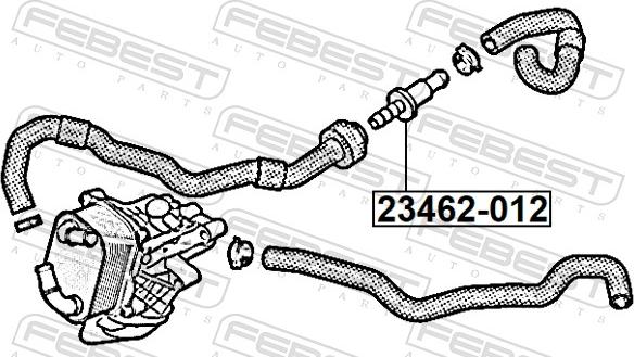 Febest 23462-012 - Термостат, охолоджуюча рідина autozip.com.ua
