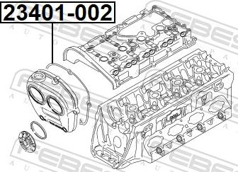 Febest 23401-002 - Прокладка, картер рульового механізму autozip.com.ua