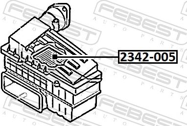 Febest 2342-005 - Повітряний фільтр autozip.com.ua