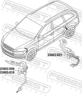 Febest 23603-021 - Датчик, регулювання кута Нахил фар autozip.com.ua