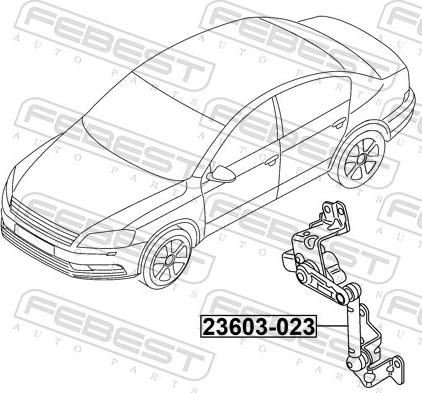 Febest 23603-023 - Датчик, регулювання кута Нахил фар autozip.com.ua