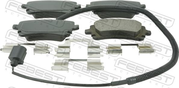 Febest 2301T5R - Гальмівні колодки, дискові гальма autozip.com.ua