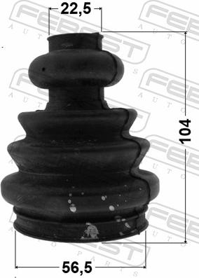 Febest 2315-T5RH - Пильник, приводний вал autozip.com.ua