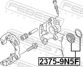 Febest 2375-9N5F - Ремкомплект, гальмівний супорт autozip.com.ua