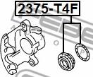 Febest 2375-T4F - Ремкомплект, гальмівний супорт autozip.com.ua