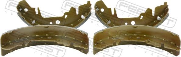 Febest 2202-FLR - Комплект гальм, барабанний механізм autozip.com.ua