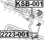 Febest 2223-001 - Тяга / стійка, стабілізатор autozip.com.ua