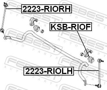 Febest 2223-RIOLH - Тяга / стійка, стабілізатор autozip.com.ua