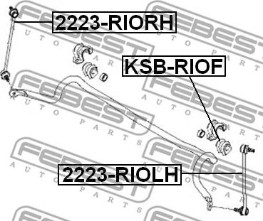 Febest 2223-RIORH - Тяга / стійка, стабілізатор autozip.com.ua