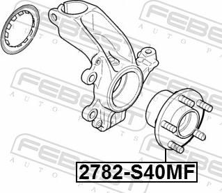 Febest 2782-S40MF - Комплект підшипника маточини колеса autozip.com.ua
