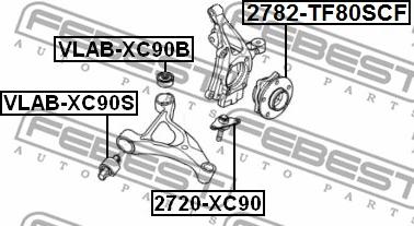 Febest 2782-TF80SCF - Маточина колеса autozip.com.ua