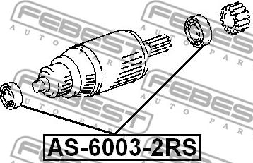 Febest AS-6003-2RS - Підшипник autozip.com.ua