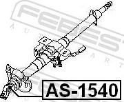Febest AS-1540 - Шарнір, вал сошки рульового управління autozip.com.ua