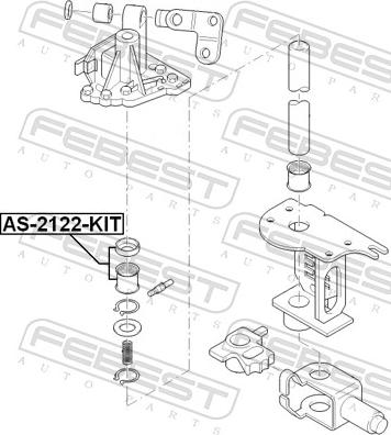 Febest AS-2122-KIT - Ремкомплект, важіль перемикання autozip.com.ua
