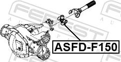 Febest ASFD-F150 - Шарнір, поздовжній вал autozip.com.ua
