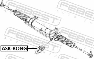 Febest ASK-BONG - Вал сошки рульового управління autozip.com.ua