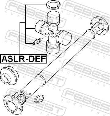 Febest ASLR-DEF - Шарнір, поздовжній вал autozip.com.ua