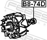 Febest B8-74D - Підшипник autozip.com.ua