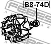 Febest B8-74D - Підшипник autozip.com.ua