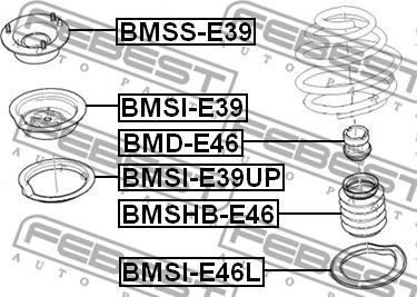 Febest BMSHB-E46 - Пильник амортизатора, захисний ковпак autozip.com.ua