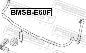 Febest BMSB-E60F - Втулка, стабілізатор autozip.com.ua