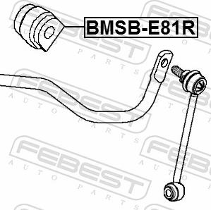 Febest BMSB-E81R - Втулка, стабілізатор autozip.com.ua