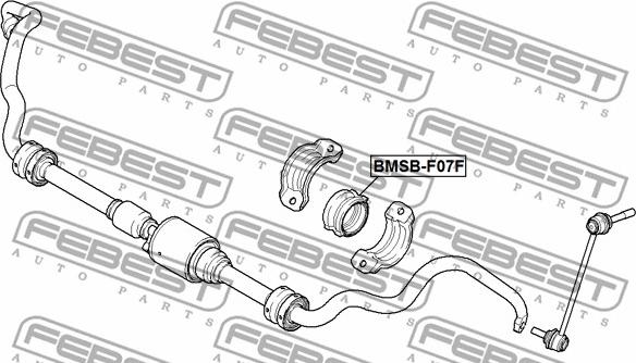 Febest BMSB-F07F - Втулка, стабілізатор autozip.com.ua