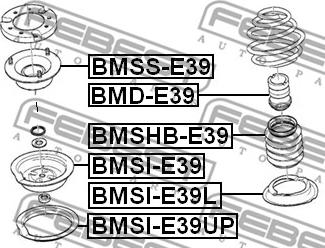 Febest BMSHB-E39 - Пильник амортизатора, захисний ковпак autozip.com.ua