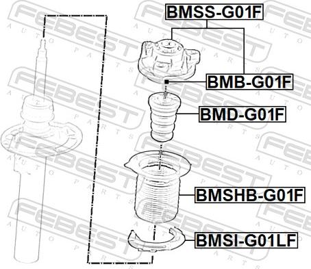 Febest BMSHB-G01F - Пильник амортизатора, захисний ковпак autozip.com.ua