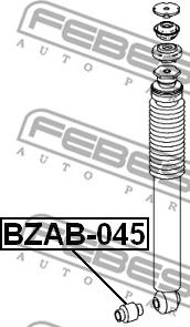 Febest BZAB-045 - Сайлентблок стійки, амортизатора autozip.com.ua