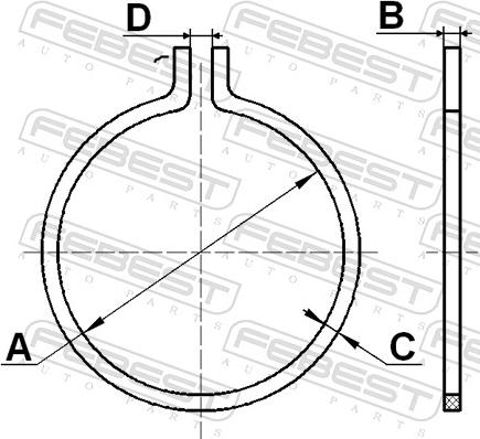 Febest CC-3-25X1-PCS10 - Монтажний комплект, сильфон приводного вала autozip.com.ua