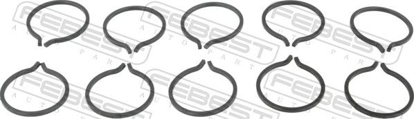 Febest CC-3-25X1-PCS10 - Монтажний комплект, сильфон приводного вала autozip.com.ua