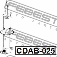 Febest CDAB-025 - Сайлентблок стійки, амортизатора autozip.com.ua