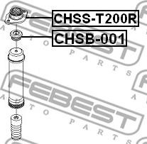 Febest CHSS-T200R - Опора стійки амортизатора, подушка autozip.com.ua