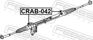 Febest CRAB-042 - Підвіска, кермове управління autozip.com.ua
