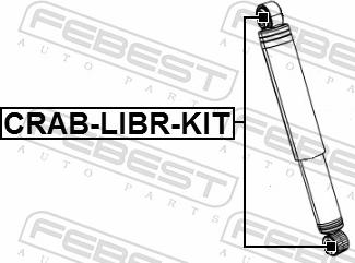 Febest CRAB-LIBR-KIT - Монтажний комплект, амортизатор autozip.com.ua