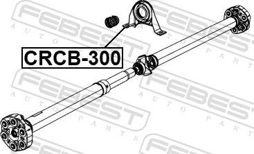 Febest CRCB-300 - Підвіска, карданний вал autozip.com.ua