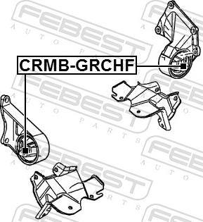 Febest CRMB-GRCHF - Подушка, підвіска двигуна autozip.com.ua