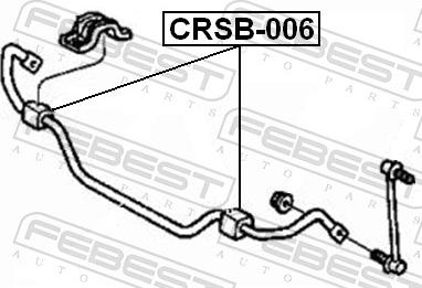 Febest CRSB-006 - Втулка, стабілізатор autozip.com.ua