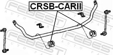 Febest CRSB-CARII - Втулка, стабілізатор autozip.com.ua