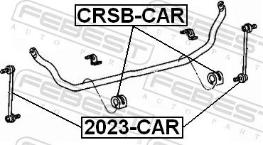 Febest CRSB-CAR - Втулка, стабілізатор autozip.com.ua