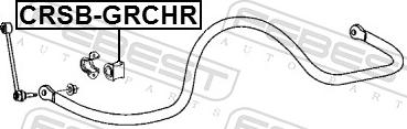 Febest CRSB-GRCHR - Втулка, стабілізатор autozip.com.ua
