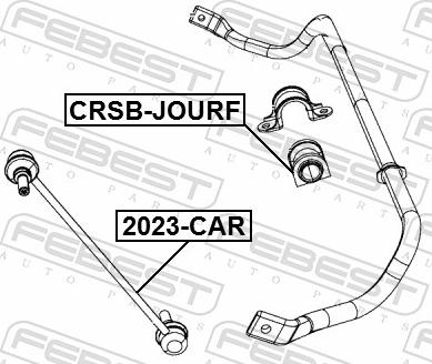Febest CRSB-JOURF - Втулка, стабілізатор autozip.com.ua