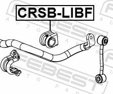 Febest CRSB-LIBF - Втулка, стабілізатор autozip.com.ua