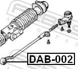 Febest DAB-002 - Підвіска, кермове управління autozip.com.ua