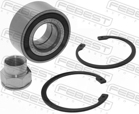 Febest DAC35720033M-KIT - Комплект підшипника маточини колеса autozip.com.ua