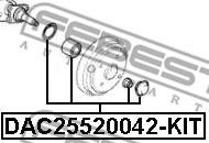Febest DAC25520042-KIT - Комплект підшипника маточини колеса autozip.com.ua
