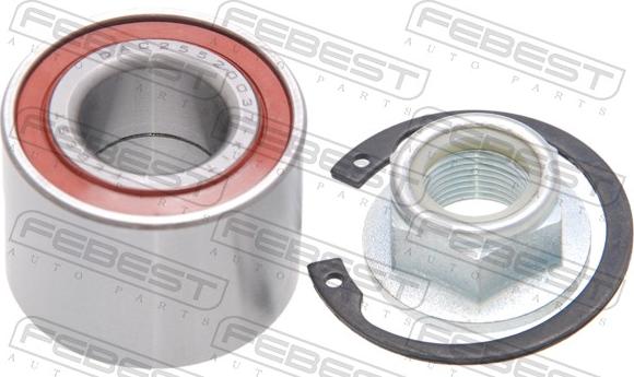 Febest DAC25520037-KIT - Комплект підшипника маточини колеса autozip.com.ua